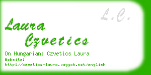 laura czvetics business card